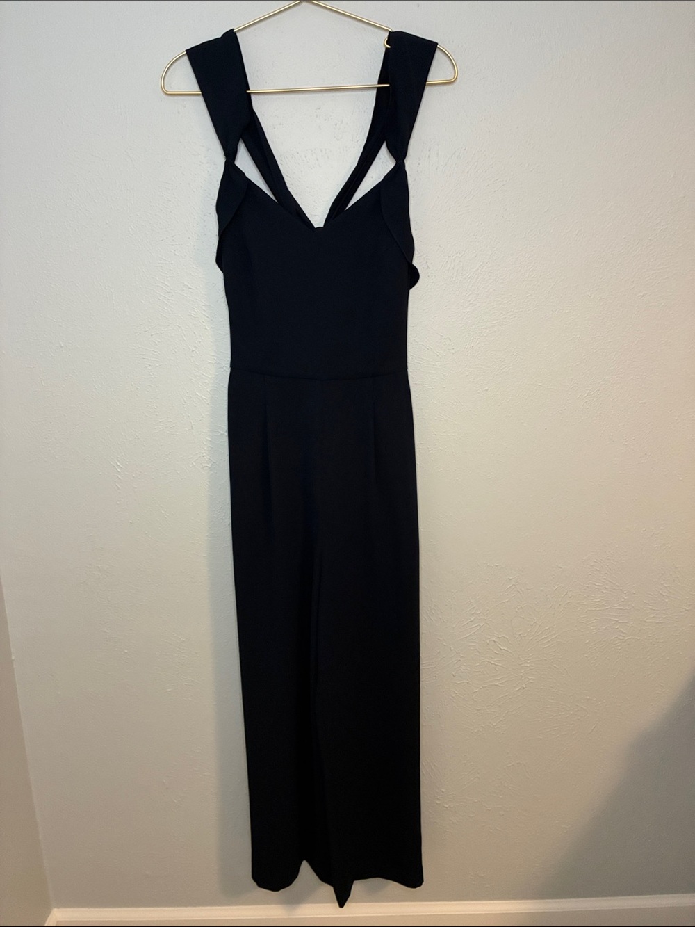 Reiss Navy Wide-Leg Jumpsuit